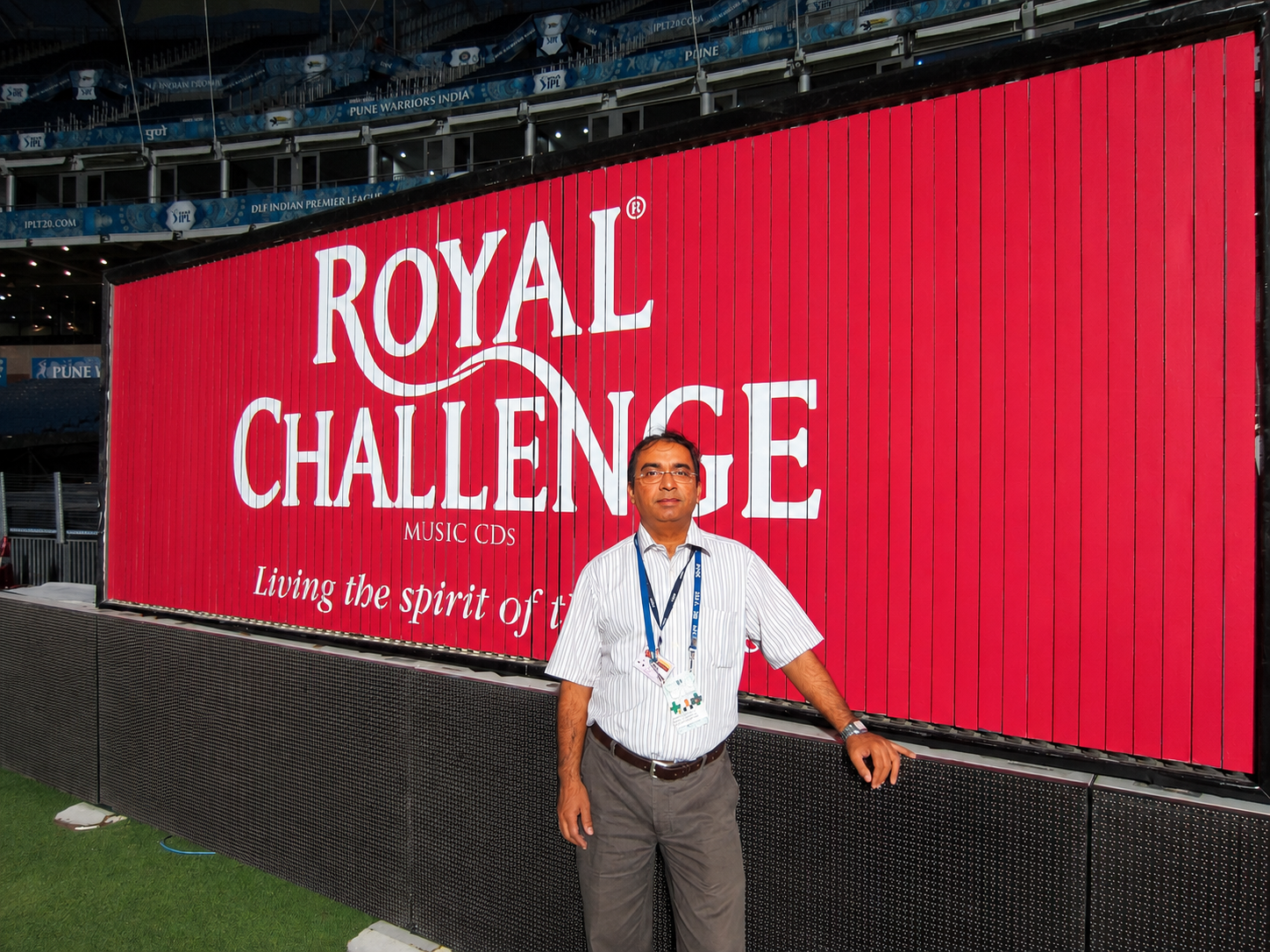 Dr Anand Jadhav with Yusuf Pathan during IPL 2012